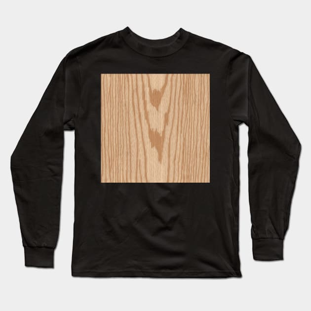 Oat Woodgrain pattern Long Sleeve T-Shirt by allysci